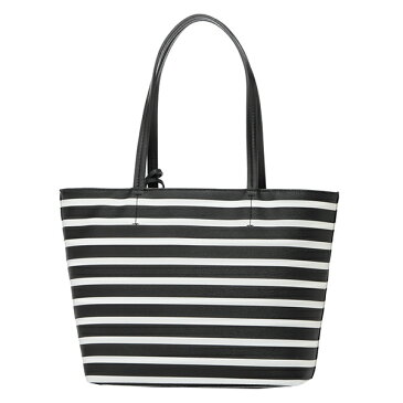 【最大3000円クーポン配布中 9/2(月)14:00まで】ケイトスペード トートバッグ kate spade PXRU8044 003 バッグ ハイドレーン HYDE LANE STRIPE SMALL RILEY ストライプ スモール ライリー レディース BLACK/OFFWHITE ブラック/オフホワイト【 ケートスペード 送