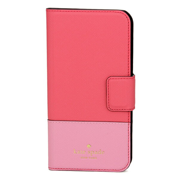 【10%OFF楽天スーパーSALE対象☆】ケイトスペード iPhone X スマートフォンケース kate spade 8ARU2236 653 ブランド小物 アイフォンケース IPHONE CASES LEATHER WRAP FOLIO レディース BRIGHT FLAMINGO MULTI(ブライトフラミンゴマルチ) ピンク クリスマス 手帳型 スマホケ