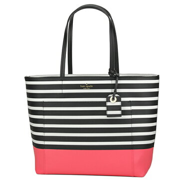 【GW限定☆MAX5000円OFFクーポン〜5/7(月)12:00】ケイトスペード トートバッグ kate spade PXRU8313 272 バッグ ハイド レーン ディップ HYDE LANE DIPPED RILEY ライリー レディース PEACH SHERBET(ピーチシャーベット) ピンク/ブラック/オフホワイト ストライプ A4収納可
