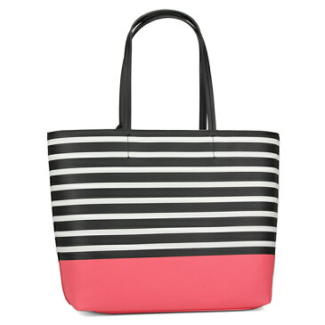 【GW限定☆MAX5000円OFFクーポン〜5/7(月)12:00】ケイトスペード トートバッグ kate spade PXRU8313 272 バッグ ハイド レーン ディップ HYDE LANE DIPPED RILEY ライリー レディース PEACH SHERBET(ピーチシャーベット) ピンク/ブラック/オフホワイト ストライプ A4収納可