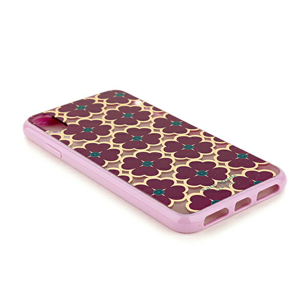 【1万円以上で500円OFFクーポン★8/4(水)14：00まで】ケイトスペード iPhoneXS Max スマートフォンケース kate spade 8ARU6239 974 ブランド小物 アイフォンケース IPHONE CASES GRAPHIC CLOVER レディース MULTI(マルチ) マルチ/ワインレッド【 送料無料】
