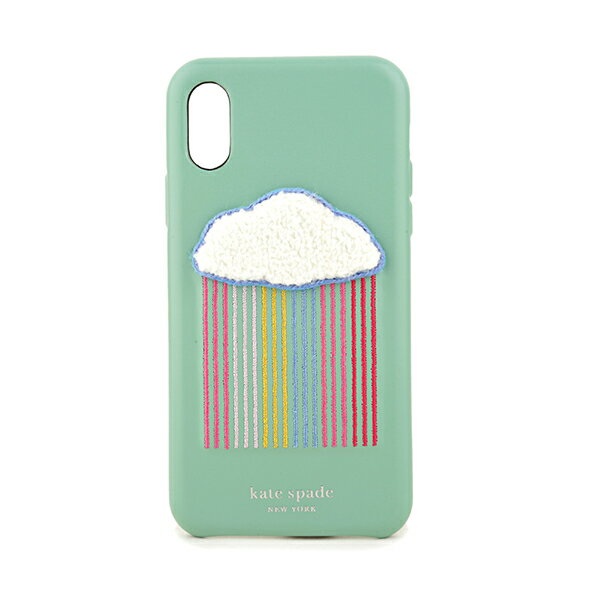【最大3000円OFFクーポン★10/29(金)14：00まで】ケイトスペード iPhoneX/iPhoneXS スマートフォンケース kate spade 8ARU6289 974 ブランド小物 アイフォンケース IPHONE CASES RAINBOW CLOUD PATCH レディース MULTI(マルチ) マルチ/ライトブルー 水色【 送料無料】
