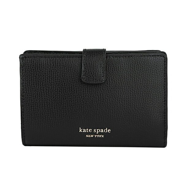 ケイトスペード 財布（レディース） 【最大5,000円OFFクーポン】ケイトスペード 2つ折り財布 kate spade シルビア PWRU7230 001 レディース ブラック 黒