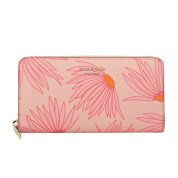 【最大3000円OFFクーポン★7/28(水)14:00まで】ケイトスペード 長財布(ラウンドファスナー) kate spade PWRU7951 673 財布 スペンサー フォーリング フラワー SPENCER FALLING FLOWER ZIP AROUND CONTINENTAL WALLET レディース PINK MULTI(ピンクマルチ) ピンク マルチ【