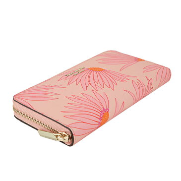 【最大3000円OFFクーポン★7/28(水)14:00まで】ケイトスペード 長財布(ラウンドファスナー) kate spade PWRU7951 673 財布 スペンサー フォーリング フラワー SPENCER FALLING FLOWER ZIP AROUND CONTINENTAL WALLET レディース PINK MULTI(ピンクマルチ) ピンク マルチ【