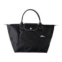 【最大3000円OFFクーポン★4/2(金)14：00まで】ロンシャン ハンドバッグ LONGCHAMP 1623 619 001 バッグ ル・プリアージュ クラブ LE PLIAGE CLUB TOP HANDLE M レディース NOIR(ノワール) ブラック 黒/ベージュ【 送料無料】