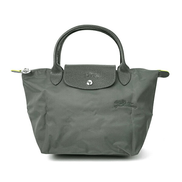 【期間限定8/10～16まで！ポイント5倍★最大5000円OFFクーポン併用可】ロンシャン ハンドバッグ LONGCHAMP ル・プリアージュ グリーン トップハンドルバッグ Sサイズ 1621 919 P66 レディース ダークグレーのサムネイル