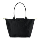 ロンシャン トートバッグ LONGCHAMP ル プリアージュ グリーン TOTE BAG Lサイズ 1899 919 001 レディース ブラック 黒