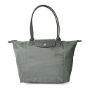 【P5倍4/25限定さらに最大5000円クーポン対象】ロンシャン トートバッグ LONGCHAMP ル プリアージュ グリーン TOTE BAG Lサイズ 1899 919 P66 レディース ダークグレー