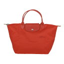 ロンシャン ハンドバッグ LONGCHAMP ル プリアージュ グリーン トップハンドルバッグ Mサイズ 1623 919 P83 レディース レッド 赤