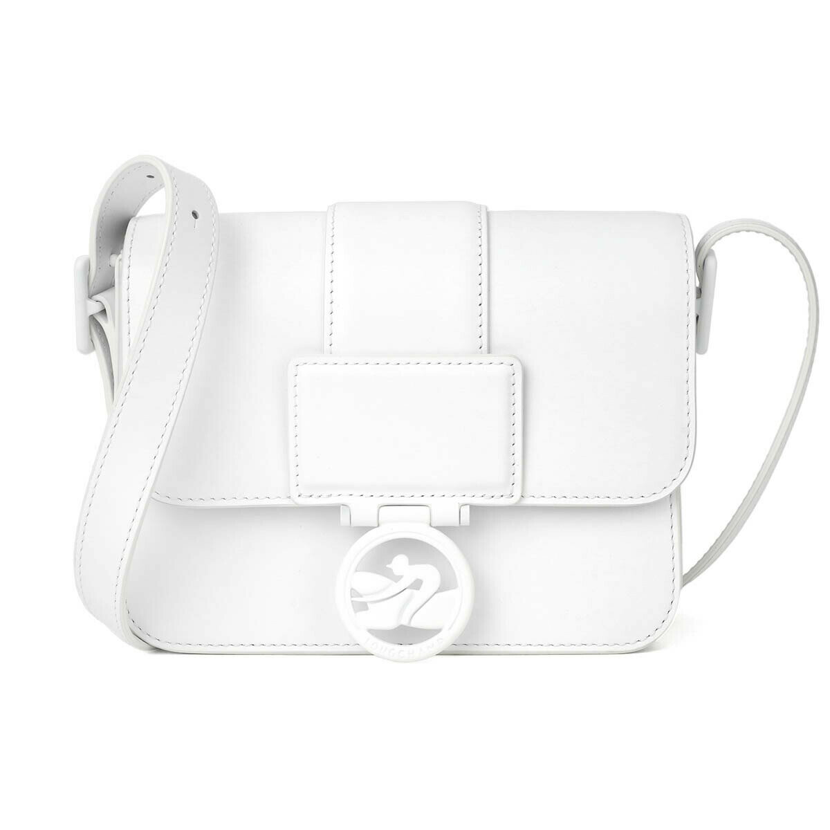 【5000円OFFクーポン対象★ブラックフライデー】ロンシャン ショルダーバッグ LONGCHAMP ボックス-トロット クロスボディバッグ Sサイズ 10174 HBW 007 レディース ホワイト 白