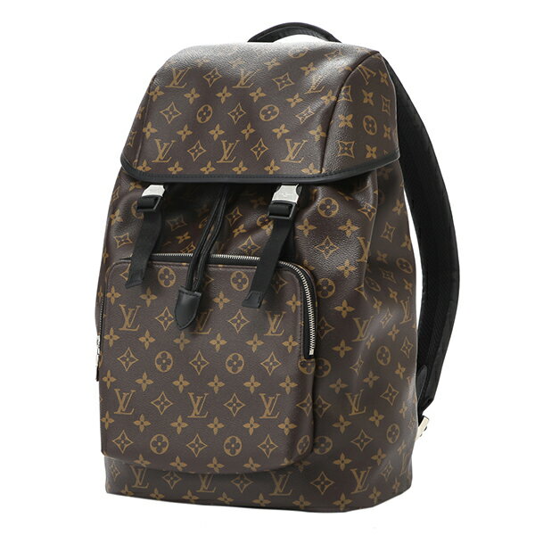 【1万円以上で500円OFFクーポン★8/18(水)14：00まで】ルイヴィトン リュックサック Louis Vuitton M43422 バッグ モノグラム マカサー MONOGRAM MACASSAR ザック・バックパック メンズ BROWN ブラウン 茶/ブラック 黒【 送料無料】