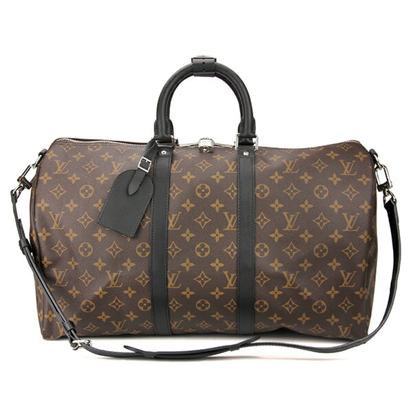 【最大5000円OFFクーポン対象】ルイヴィトン ボストンバッグ Louis Vuitton モノグラム マカサー キーポル・バンドリエール 45 M56711 メンズ ブラウン