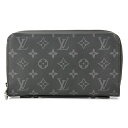 ルイヴィトン 長財布(ラウンドファスナー) Louis Vuitton モノグラム エクリプス ジッピーXL M61698メンズ グレー