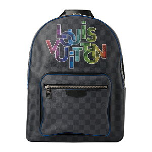 【1万円以上で500円OFFクーポン★8/18(水)14：00まで】ルイヴィトン リュックサック Louis Vuitton N40268 バッグ ダミエ グラフィット DAMIER GRAPHITE ジョッシュ メンズ BLEU CLAIR(ブルークレール) グレー【 送料無料】