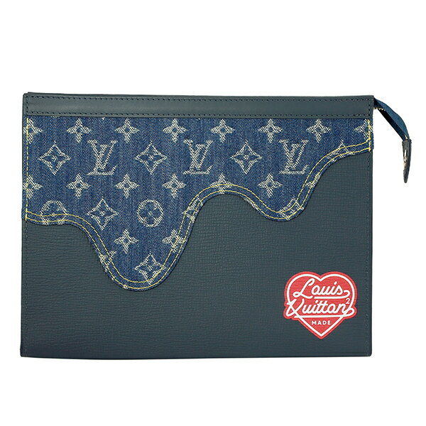 【最大5000円OFFクーポン配布中】ルイヴィトン クラッチ・セカンドバッグ Louis Vuitton モノグラム ドリップ M45961 メンズ ブルー 青のサムネイル