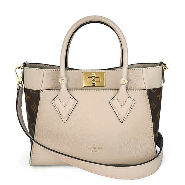 【P5倍6/20限定★さらに最大5,000円OFFクーポン】ルイヴィトン ハンドバッグ Louis Vuitton モノグラム オンマイサイド PM M57729 レディース ベージュ ブラウン