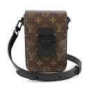 ルイヴィトン ショルダーバッグ Louis Vuitton モノグラム マカサー Sロック ヴェルティカル・ウエアラブル ウォレット M81522 ユニセックス ブラウン 茶 ブラック 黒