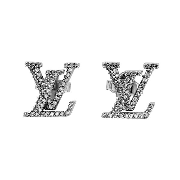 Rakuten - ルイヴィトン ピアス Louis Vuitton モノグラム ブックル ドレイユ・LVアイコニック M00608レディース シルバー 銀
