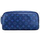 クラッチバッグ 【max5000円引きクーポン4/2 14:00まで】ルイヴィトン クラッチ・セカンドバッグ Louis Vuitton タイガラマ ドップ・キット M30849 ユニセックス ブルー 青