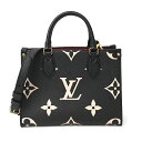 ルイヴィトン トートバッグ Louis Vuitton モノグラム アンプラント オンザゴー PM M45659 レディース ブラック 黒
