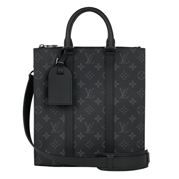 ショルダーバッグ 【P5倍5/20限定さらに最大5,000円OFFクーポン】ルイヴィトン ショルダーバッグ Louis Vuitton モノグラム・エクリプス サックプラ・クロス M46098 メンズ グレー ブラック 黒