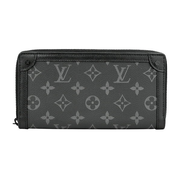 【P5倍5/20限定さらに最大5,000円OFFクーポン】ルイヴィトン 長財布(ラウンドファスナー) Louis Vuitton モノグラム・エクリプス トランク・ジッピーウォレット M80558 ユニセックス グレー ブラック 黒