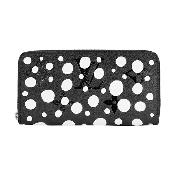 【全品Pアップ中＋最大5000円OFFクーポン】ルイヴィトン 長財布(ラウンドファスナー) Louis Vuitton ルイヴィトン×草間彌生 M81906 レディース ブラック 黒 ホワイト 白のサムネイル