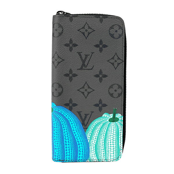 【スーパーSALE中に使える！最大5000円OFFクーポン】ルイヴィトン 長財布(ラウンドファスナー) Louis Vuitton ルイヴィトン×草間彌生 M81971 ユニセックス グレーのサムネイル