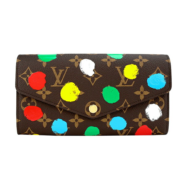 【P5倍5/15限定さらに最大5000円クーポン対象】ルイヴィトン 長財布 Louis Vuitton ルイヴィトン×草間彌生 ポルトフォイユ・サラ NM M81980 ユニセックス ブラウン 茶 マルチカラー