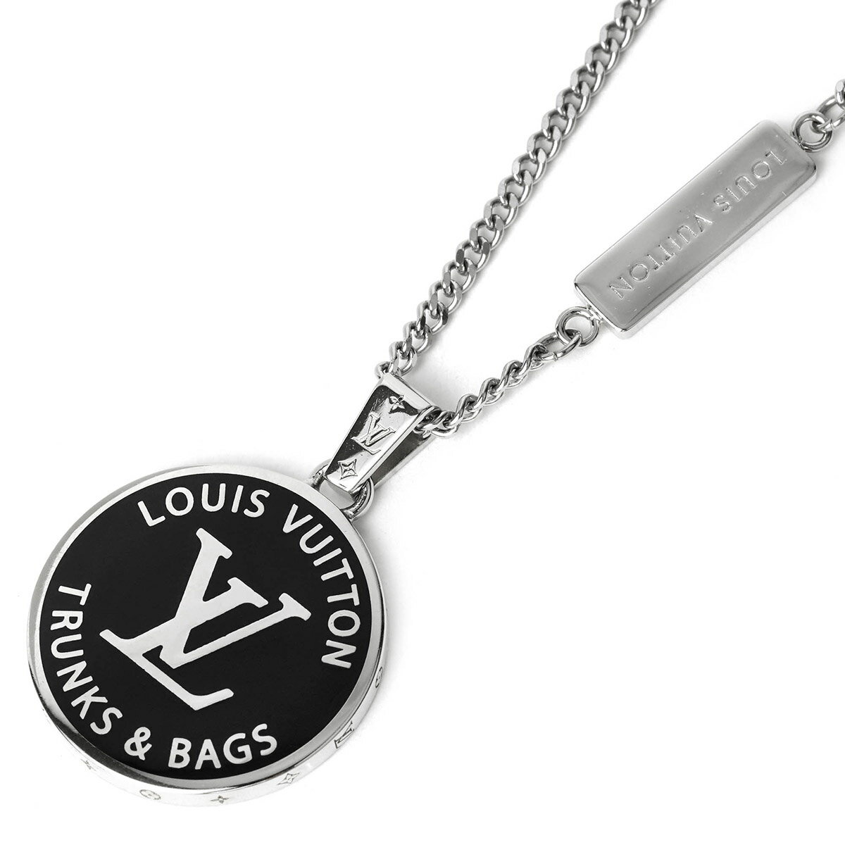 ルイヴィトン ネックレス（レディース） 【最大5000円クーポン対象】ルイヴィトン ネックレス Louis Vuitton LV アワード NECKLACE M00911 メンズ シルバー 銀 ブラック