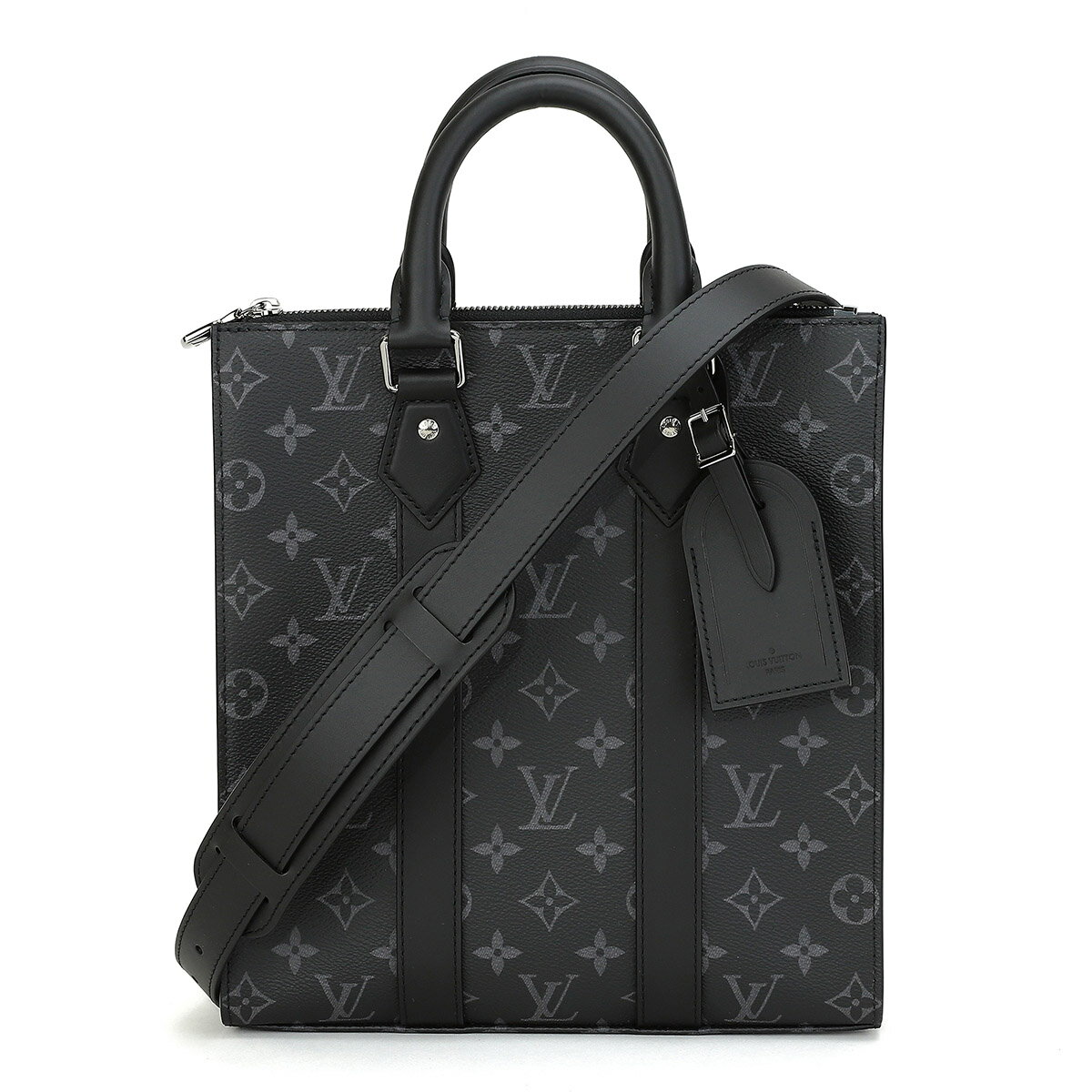 【最大5,000円OFFクーポン】ルイヴィトン トートバッグ Louis Vuitton モノグラム・エクリプス サックプラ・クロス M46456 メンズ ブラック 黒