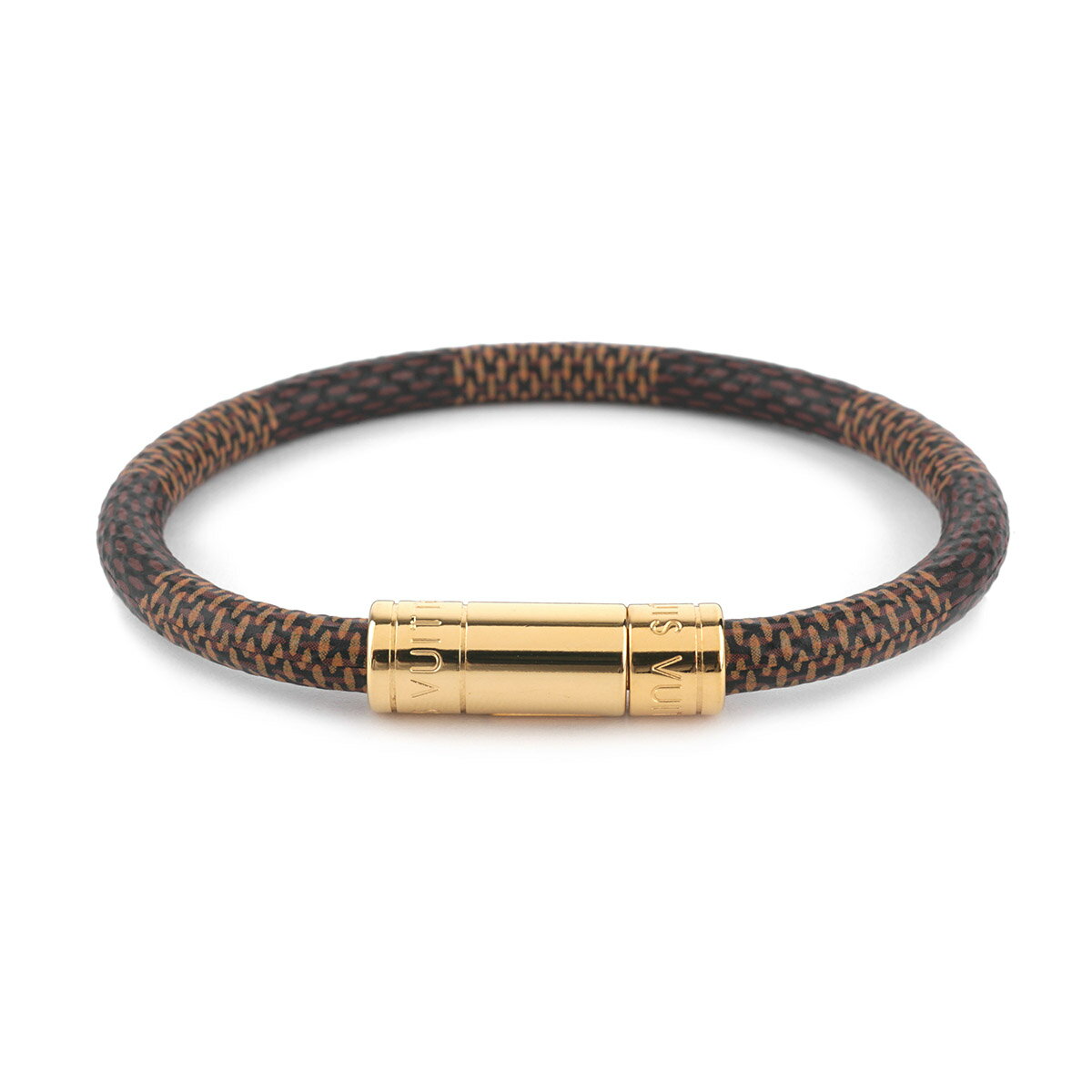 【最大5,000円OFFクーポン】ルイヴィトン ブレスレット Louis Vuitton ダミエ ブラスレ・キープ イット M6139F ユニセックス ブラウン 茶 ゴールド 金