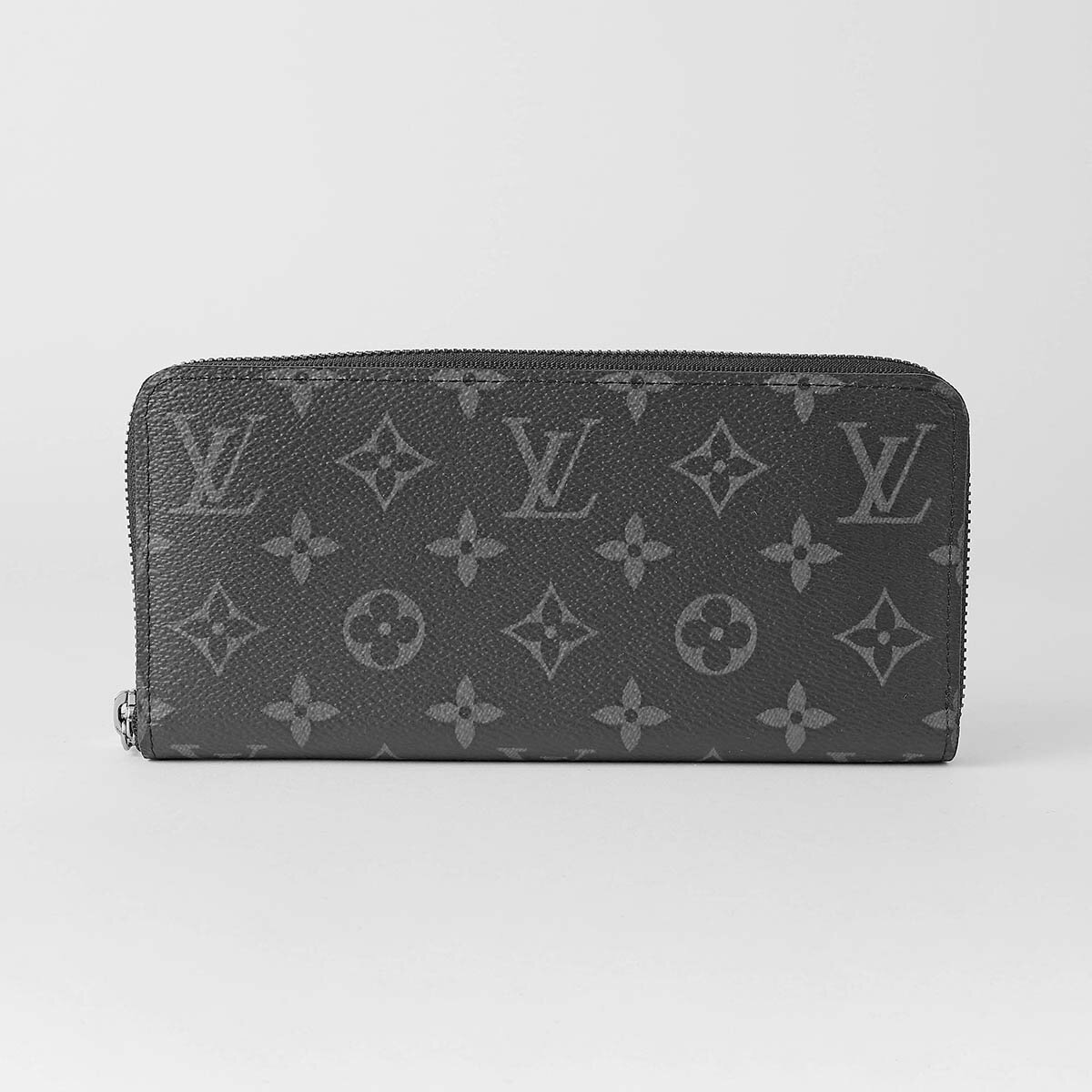 Rakuten - 【訳ありアウトレット】ルイヴィトン 長財布(ラウンドファスナー) Louis Vuitton モノグラム・エクリプス ジッピーウォレット・ホリゾンタル M11611 メンズ ブラック 黒 グレー