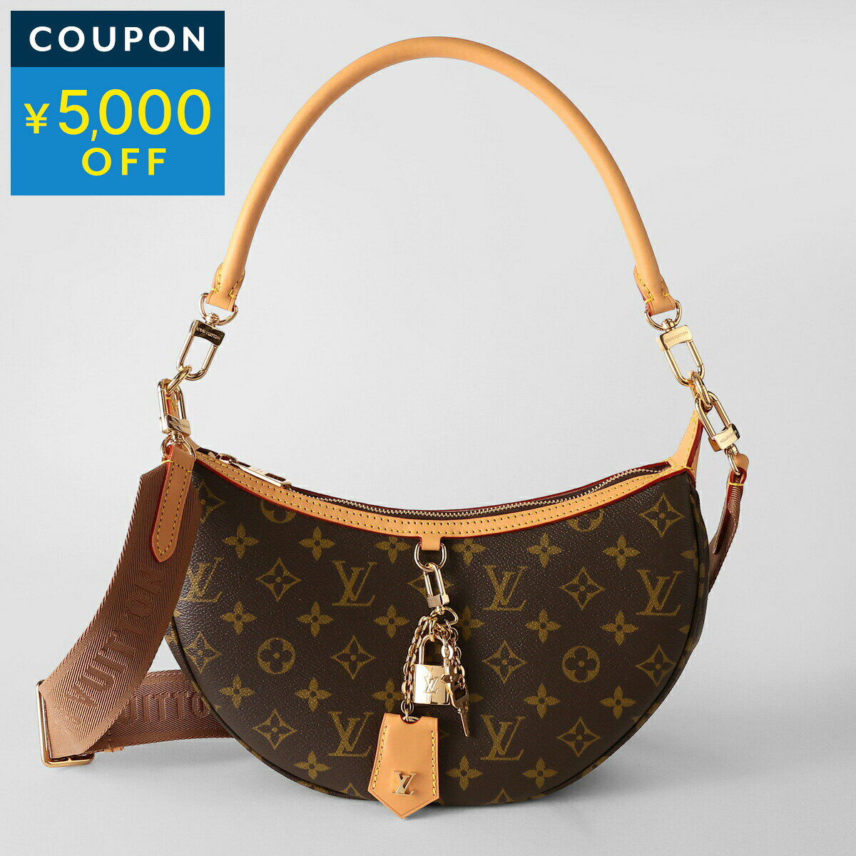 ルイヴィトン ハンドバッグ Louis Vuitton モノグラム ルーピング M12939 レディース ブラウン 茶