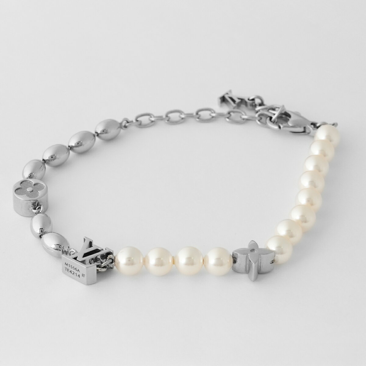 樂天商城 - ルイヴィトン ブレスレット Louis Vuitton PEARLS FUSION ブレスレット M1556A レディース シルバー 銀【P5倍★4/14 20:00〜4/15 23:59まで！さらに1万円で1,000円OFF★最大5,000円OFFクーポン配布中】