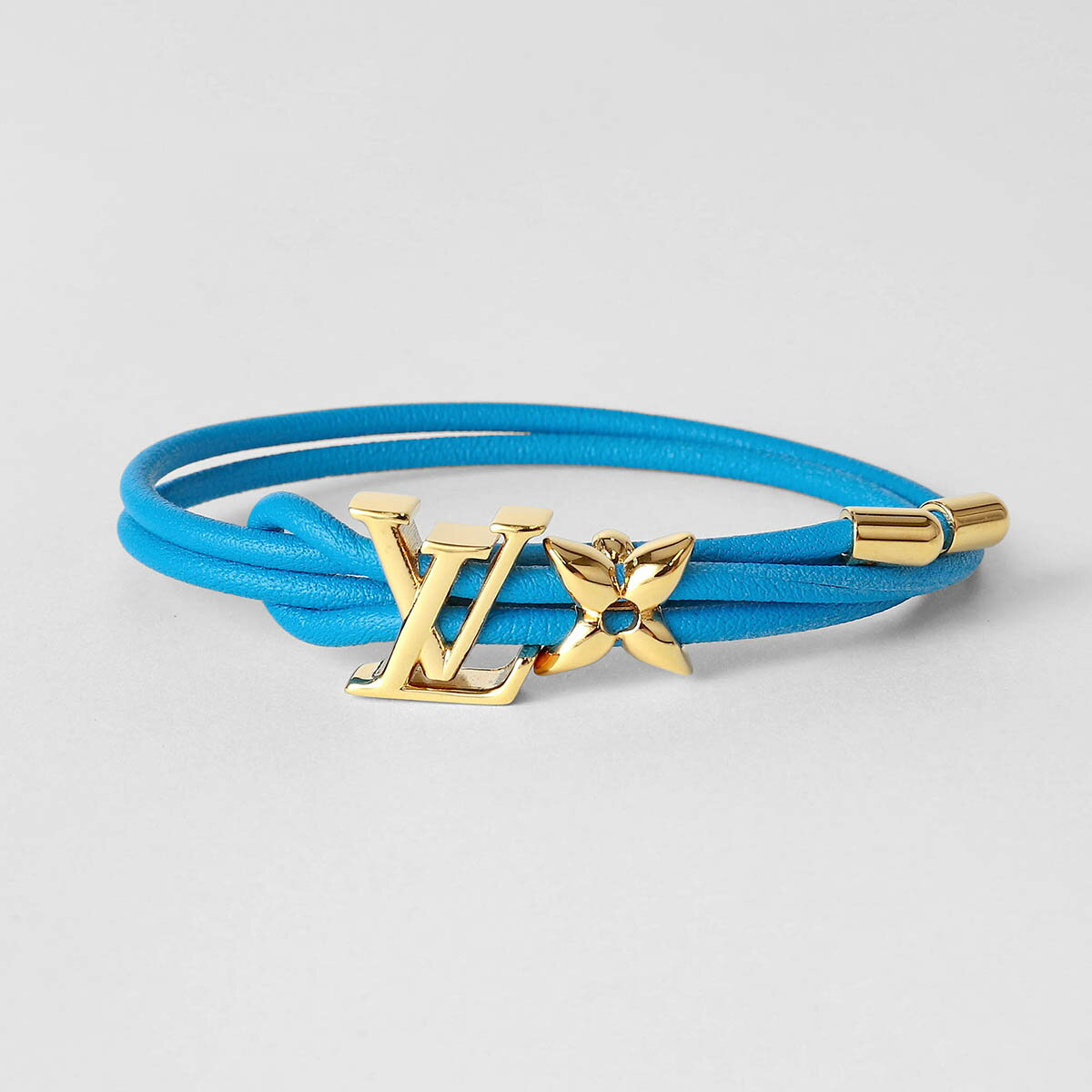 ルイヴィトン ブレスレット Louis Vuitton レザー ブレスレット・LV ブルーム M8914Z ユニセックス ブルー 青【1万円で1,000円OFF★最大5,000円OFFクーポン配布中】