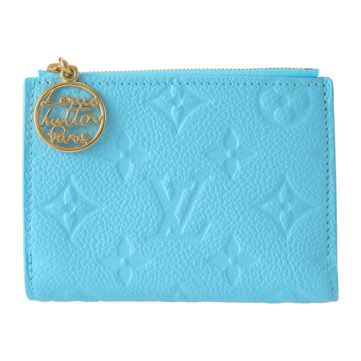 ルイヴィトン 2つ折り財布 Louis Vuitton モノグラム アンプラント RAINBOW PORTEFEUILLE LISA M27488ユニセックス ライトブルー 水色