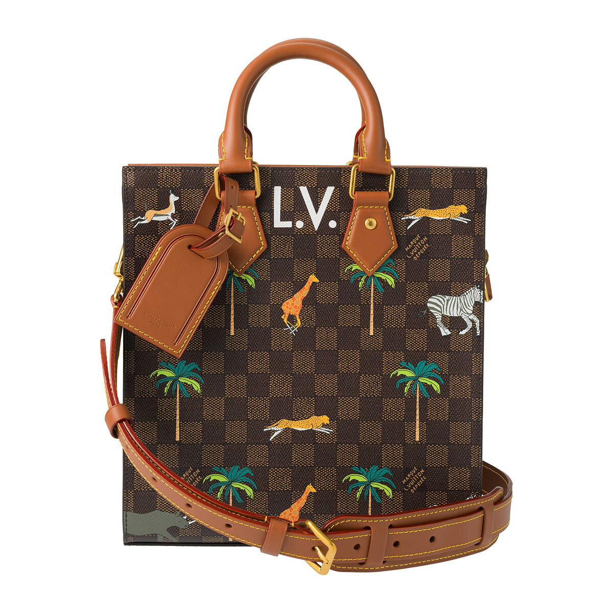 Rakuten - ルイヴィトン トートバッグ Louis Vuitton ダミエ LV × ザ・ダージリン リミテッド サックプラ ミニ N40862 ユニセックス ブラウン 茶【P5倍★5/30 0:00〜6/2 09:59まで！さらに1万円で1,000円OFF★最大5,000円OFFクーポン配布中】