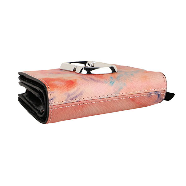 【P5倍5/15〜5/16 01:59まで★1万円で1500円最大3万円OFFクーポン】マークジェイコブス 2つ折り財布 MARC JACOBS ザ スナップショット ウォーターカラー S168L01RE21 282レディース サーモンピンク