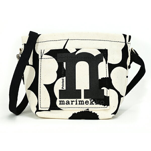 【P5倍6/1限定さらに最大5,000円OFFクーポン対象】マリメッコ ショルダーバッグ Marimekko ウニッコ MONO MINI CROSSBODY 092198 908 レディース ブラック 黒 ホワイト 白