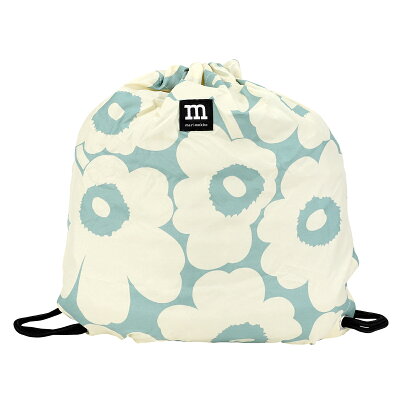 【最大5000円OFFクーポンあり】マリメッコ リュックサック Marimekko ウニッコ スマートサック 092204 260 レディース アイボリー ライトブルー