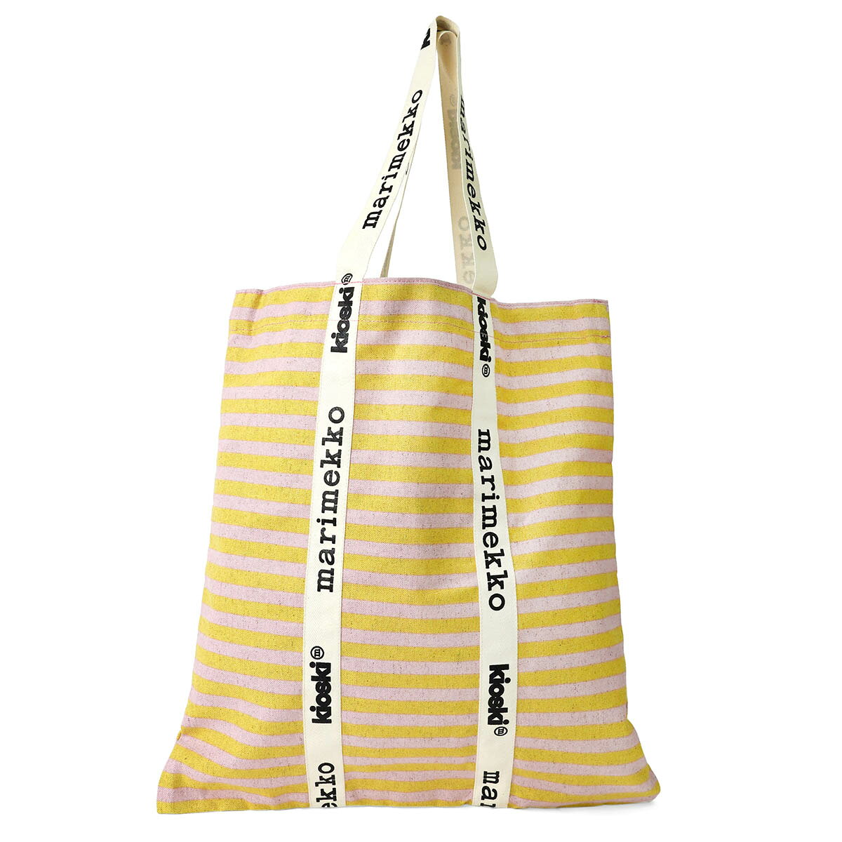 マリメッコ トートバッグ Marimekko キオスキ キャリア ミディ タサライタ トートバッグ 093347 320 レディース ピンク イエロー 黄【1万円以上で1,000円OFF★最大5,000円OFFクーポン配布中】 brstring-10111340 ブランドストリートリング サンプル画像2