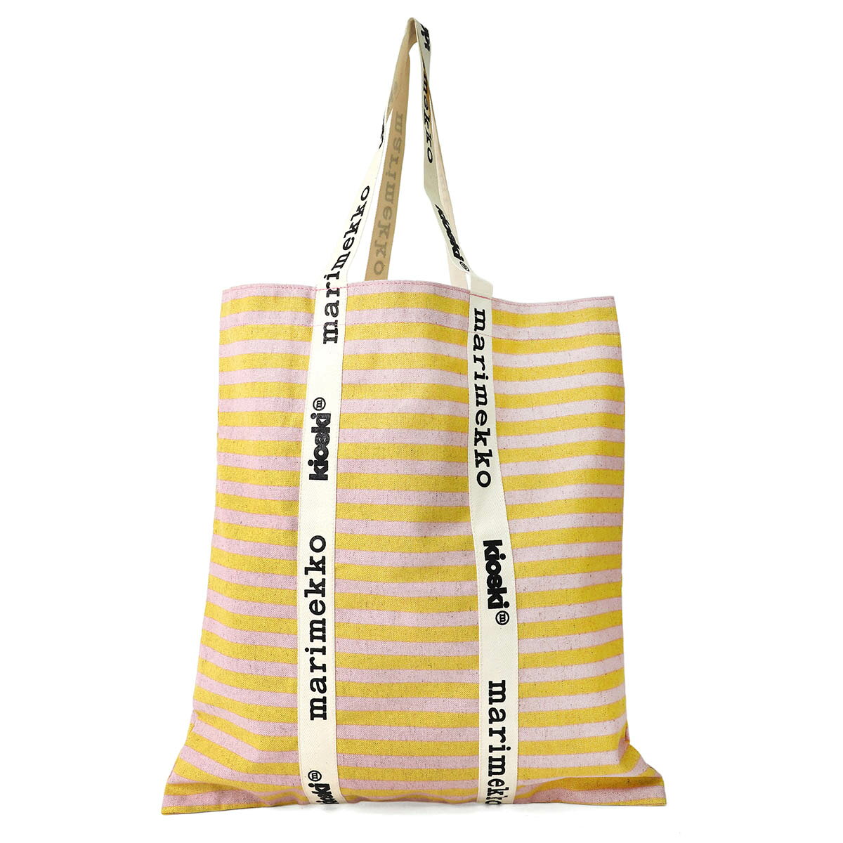 マリメッコ トートバッグ Marimekko キオスキ キャリア ミディ タサライタ トートバッグ 093347 320 レディース ピンク イエロー 黄【1万円以上で1,000円OFF★最大5,000円OFFクーポン配布中】 brstring-10111340 ブランドストリートリング サンプル画像3