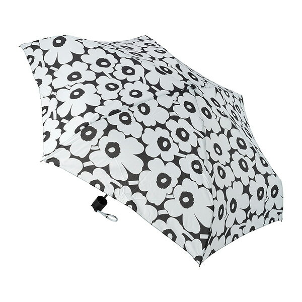 【P5倍3/4 20時～3/5限定＆最大5000円OFFクーポン】マリメッコ 傘 Marimekko ミニ マニュアル ミニ ウニッコ 折りたたみ傘 090685 590 レディース ブラック 黒のサムネイル