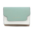 【最大5000円クーポン対象4/19まで】マルニ 3つ折り財布 MARNI カラーブロック PFMOW02U23 LV520 Z120N レディース グリーン ホワイト