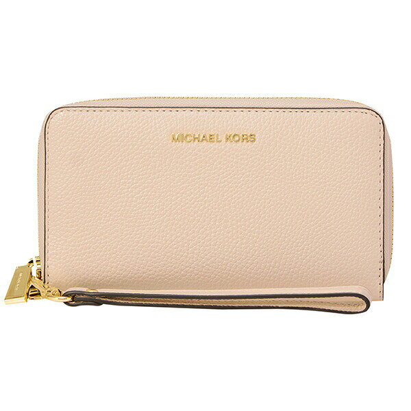 【P5倍5/15限定さらに最大5000円クーポン対象】マイケルコース 長財布(ラウンドファスナー) MICHAEL KORS ジェットセット 32F6GM9E3L 187 レディース ピンクベージュ