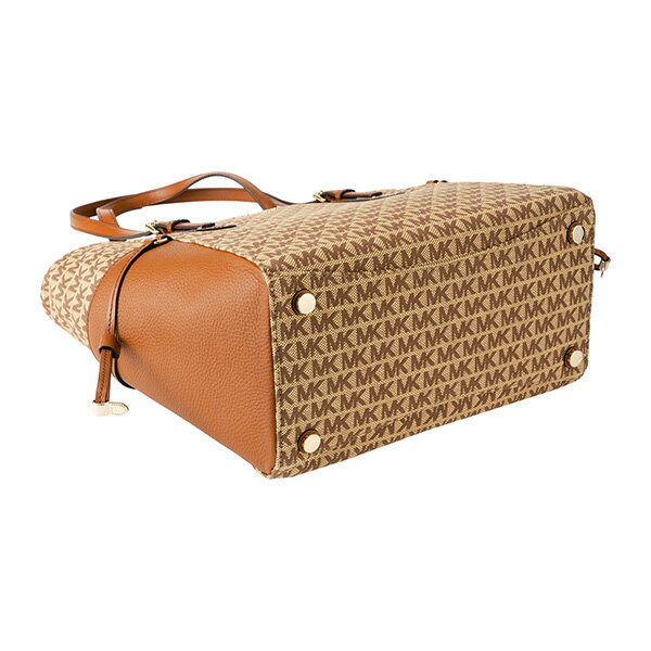 【最大3000円OFFクーポン★10/15(金)14：00まで】マイケルコース トートバッグ MICHAEL KORS 30T9LV6T4J 358 バッグ ボイジャー VOYAGER SMALL LOGO JACQUARD TOTE レディース BEIGE(ベージュ)/EBONY(エボニー) ベージュ/ブラウン 茶【 送料無料】