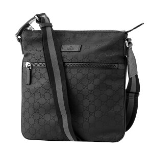 【1万円以上で1000円OFF★最大5000円OFFクーポン7/28まで】グッチ ショルダーバッグ GUCCI GGナイロン 449184 G1XHN 8615 ユニセックス ブラック 黒 アウトレット