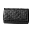 【GWスペシャル★最大10,000円OFFクーポンあり】グッチ キーケース GUCCI マイクロ グッチ シマ 150402 BMJ1N 1000 ユニセックス ブラック 黒 アウトレット